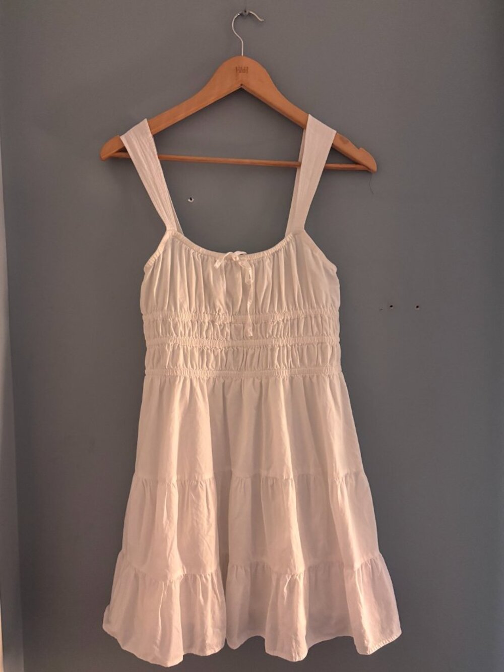 Aritzia Sunday Best Martine Poplin Dress White